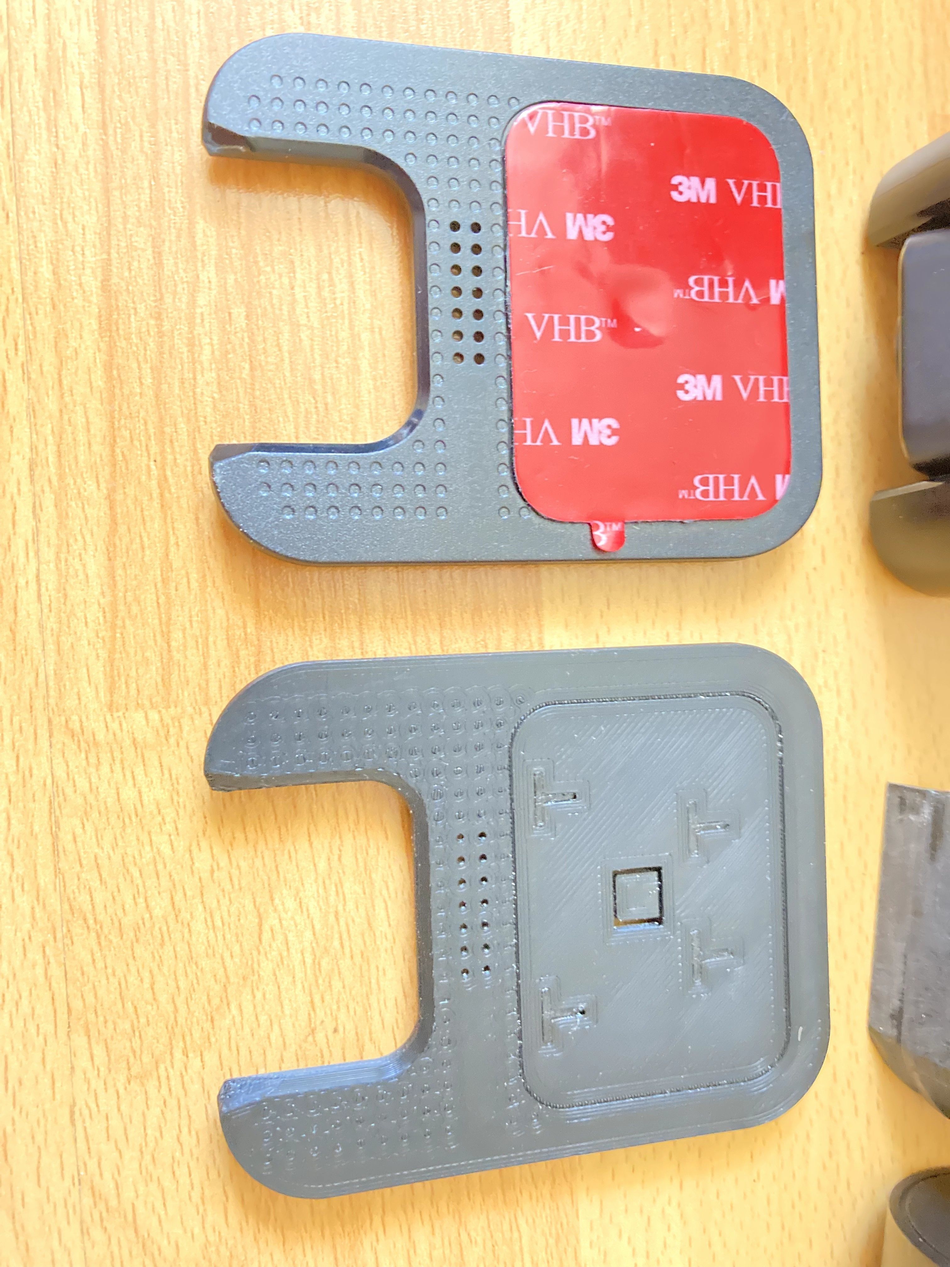 Mounts for front and rear TrueCam H25 GPS 4K dash camera 3D print model_2