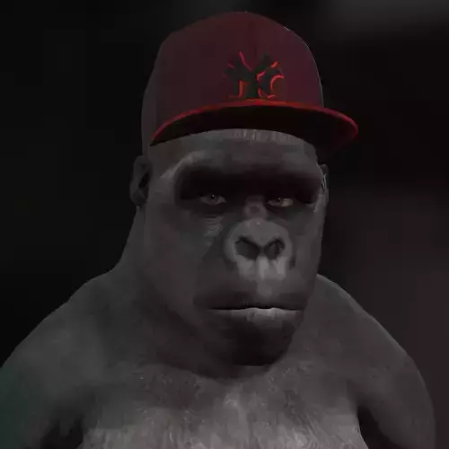 Caesar Ape Gorilla Fantasy Realistic 3D Ready Blender Iclone Low-poly 3D model