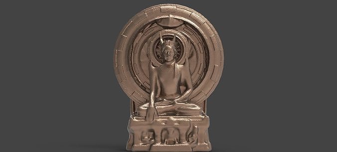 Ancient Alien Star Ring Statue 3  3D model