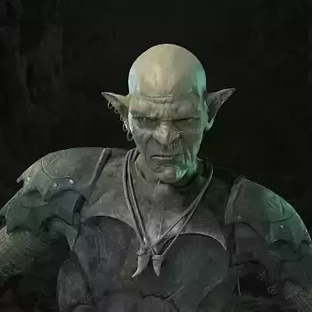 Goblin Orc Low-poly 3D model