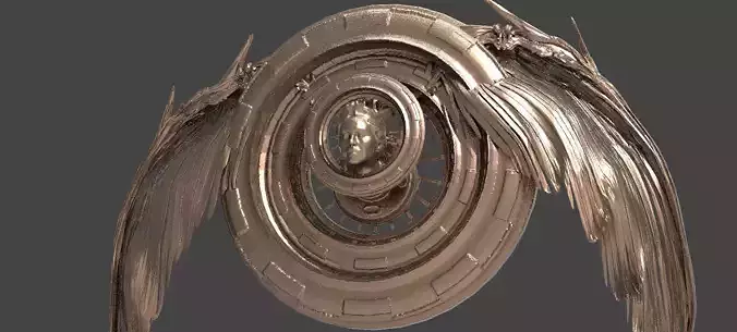 Ancient Alien Star Ring Statue 7 