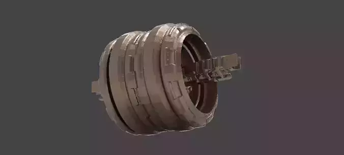 Ancient Alien Star Ring low poly