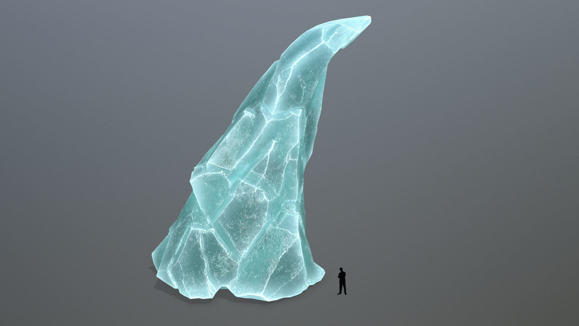 ice rocks Low-poly 3D model_7