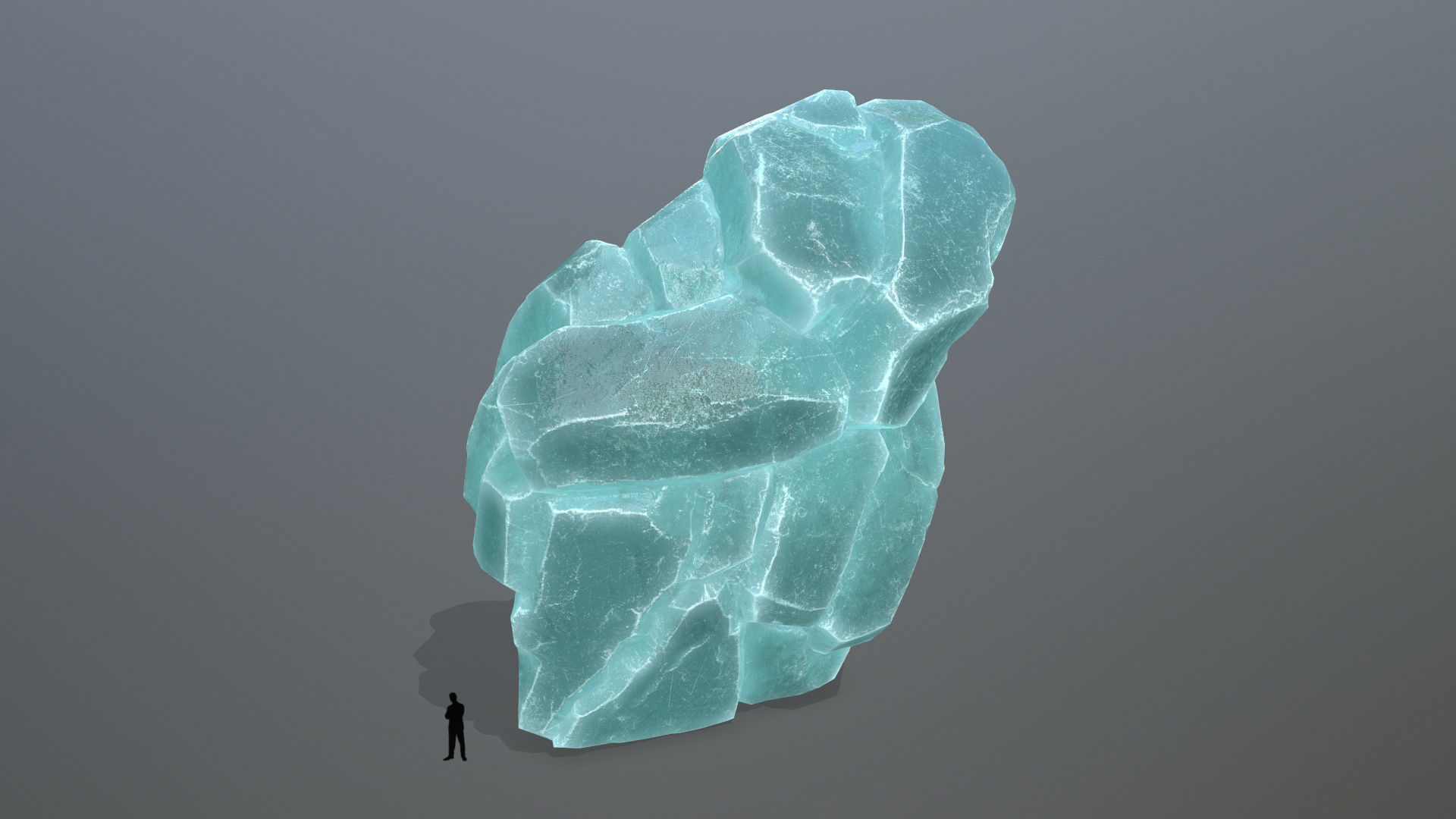 ice rocks Low-poly 3D model_5
