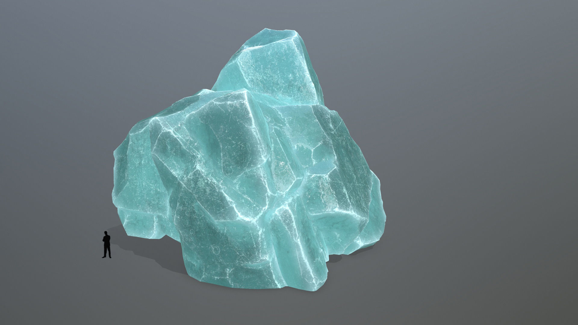 ice rocks Low-poly 3D model_3