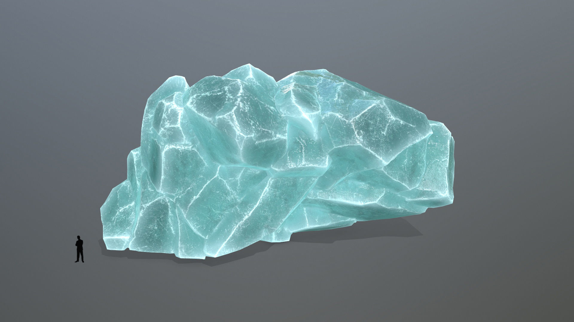 ice rocks Low-poly 3D model_4