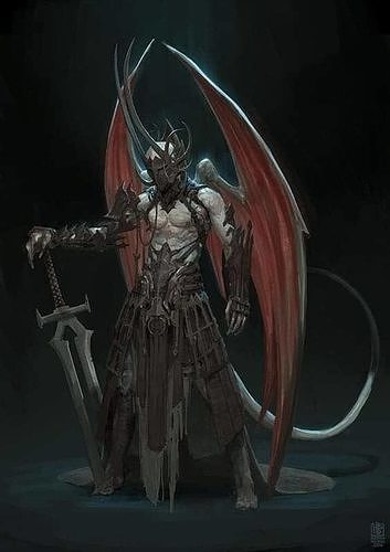 Nephalophan fantasy demon art 3D print model