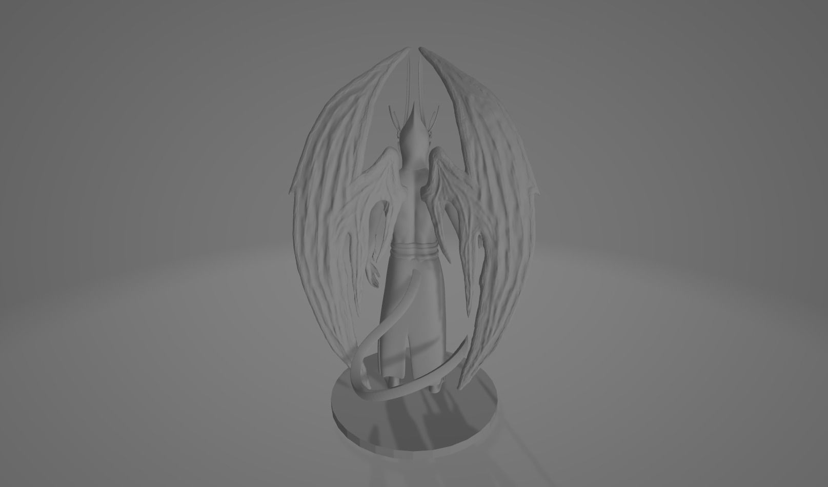 Nephalophan fantasy demon art 3D print model_4