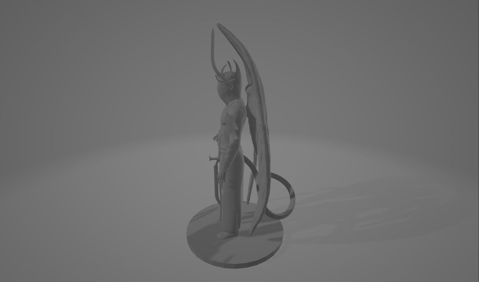 Nephalophan fantasy demon art 3D print model_3