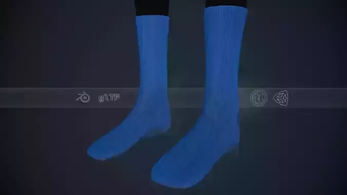 Blue Socks Style 3