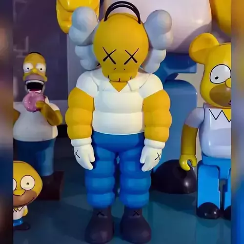 Kaws Homer Simpson What Party for Print 3D print model