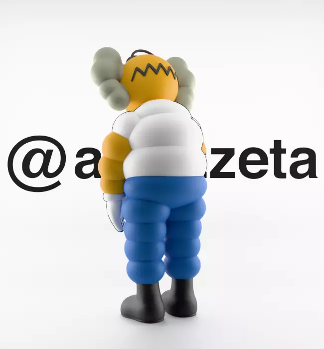 Kaws Homer Simpson What Party for Print 3D print model_17