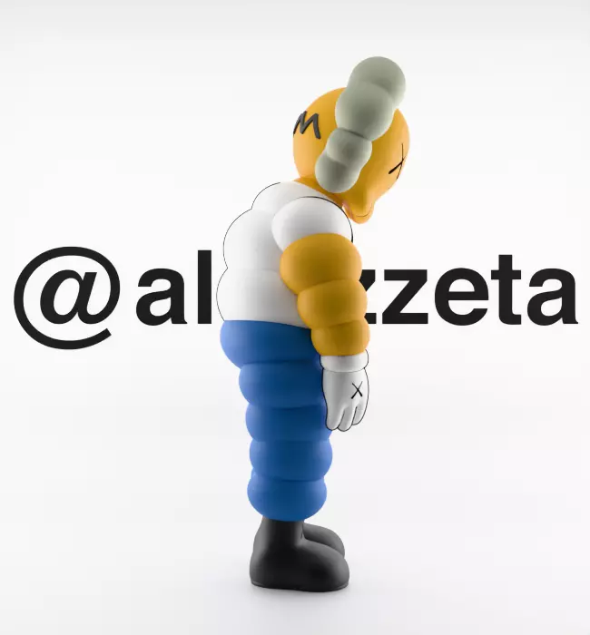 Kaws Homer Simpson What Party for Print 3D print model_29