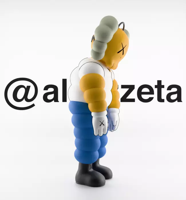 Kaws Homer Simpson What Party for Print 3D print model_31