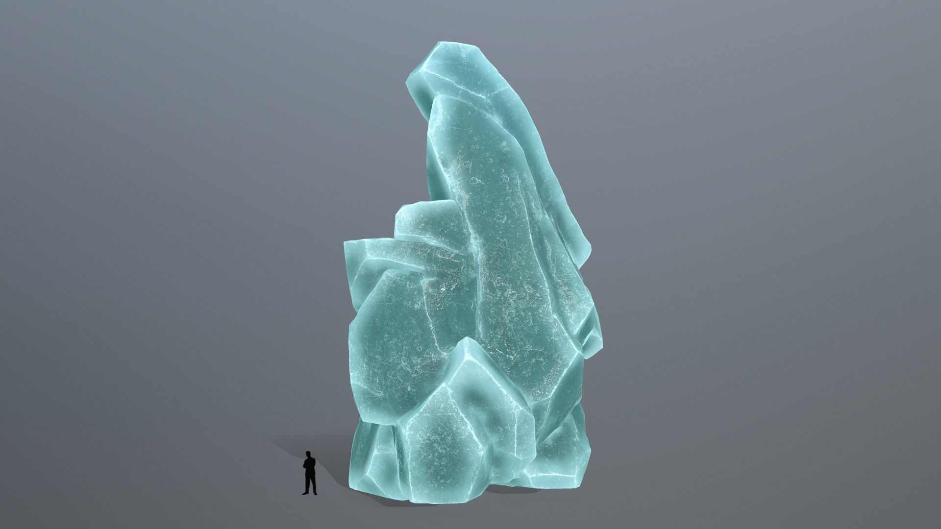 ice rocks Low-poly 3D model_6
