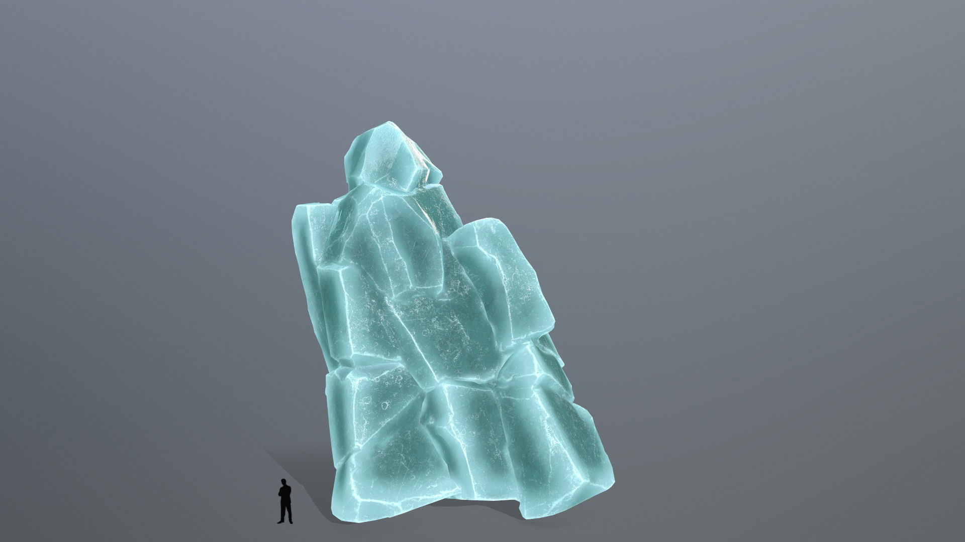ice rocks Low-poly 3D model_4