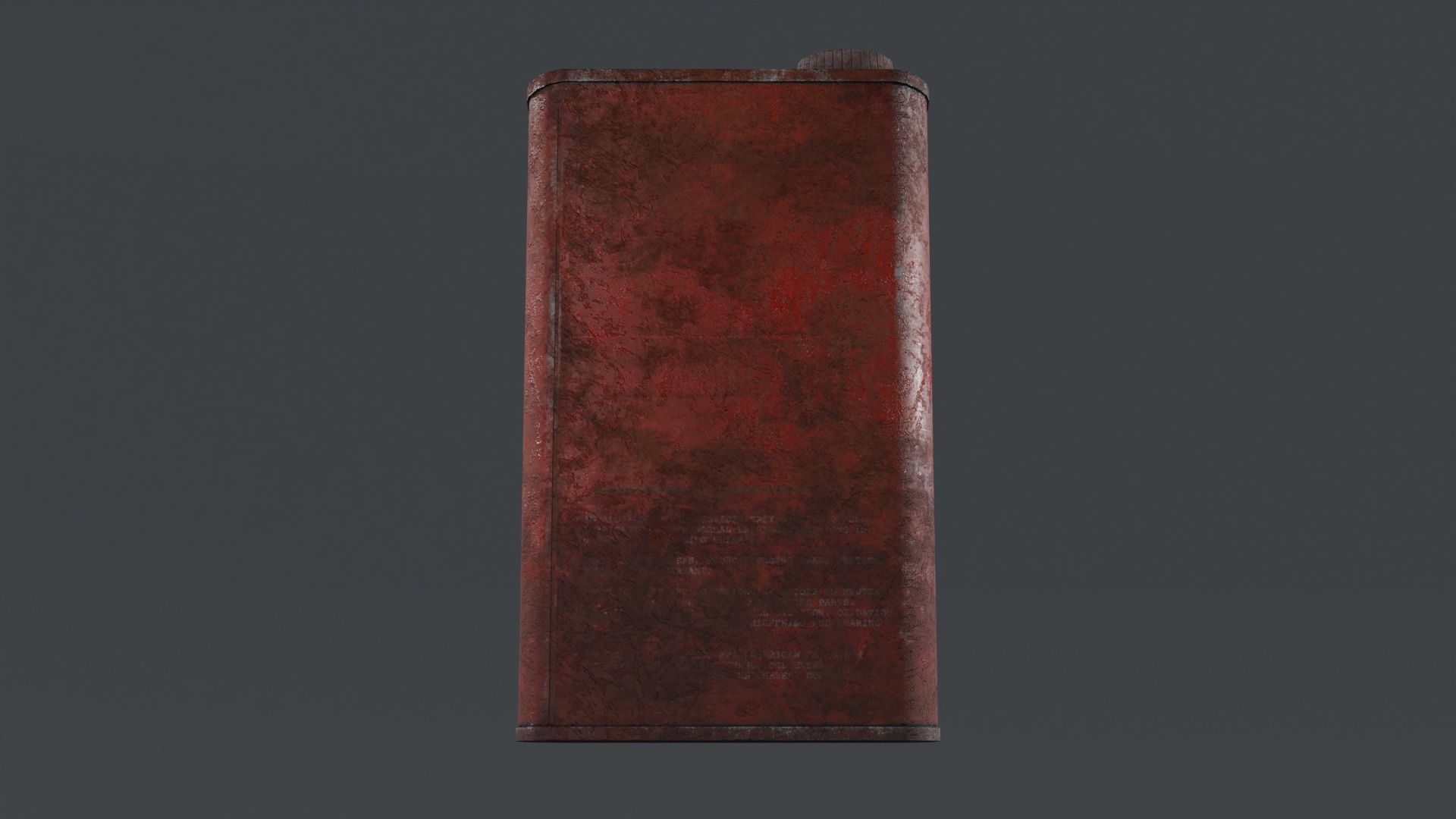 Motor Oil Can - 3 Variants New-Old-Aged and Rusted  Low-poly 3D model_17