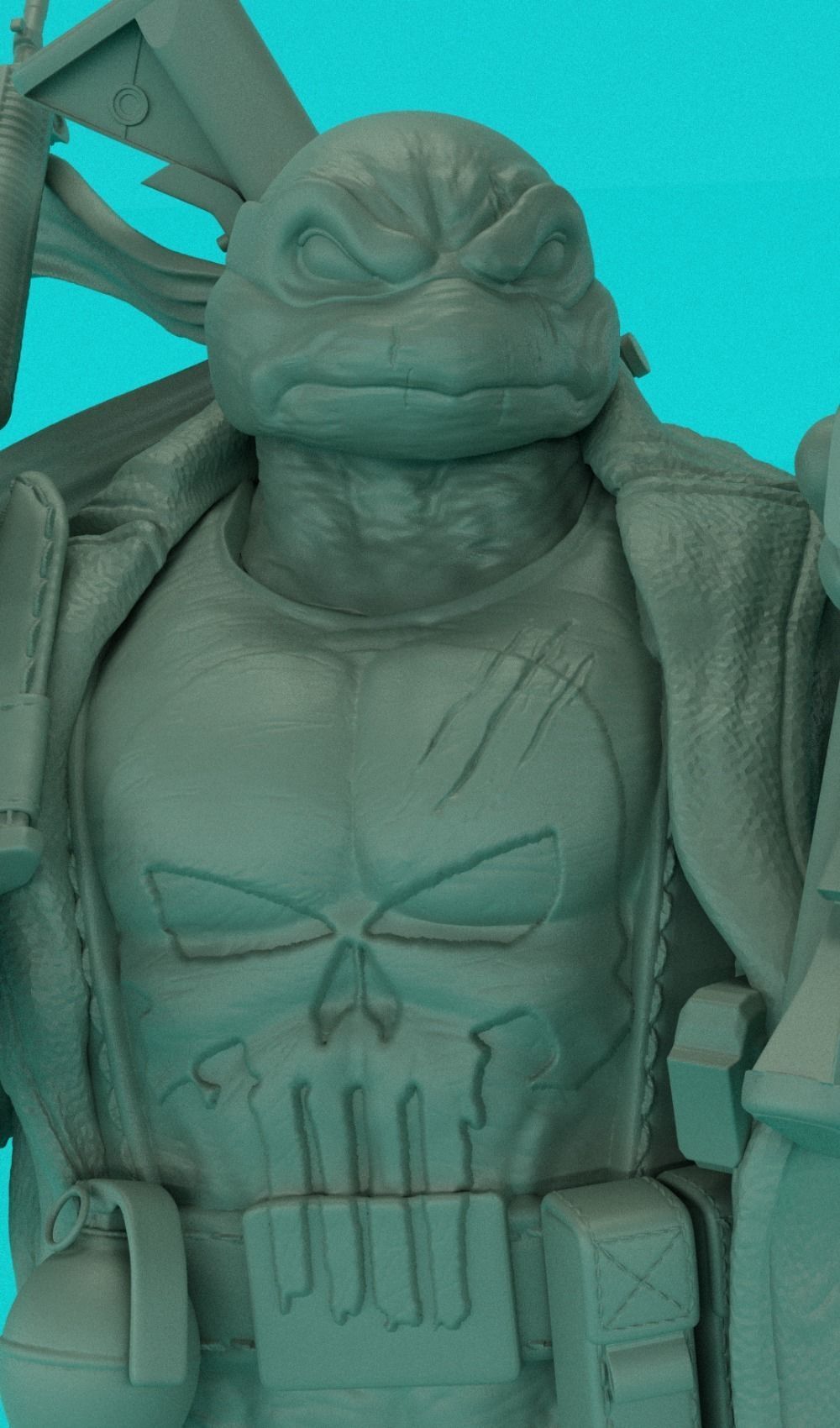 The Punisher Turtle 3D print model_3
