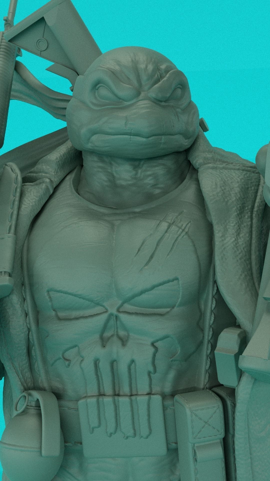 The Punisher Turtle 3D print model_7