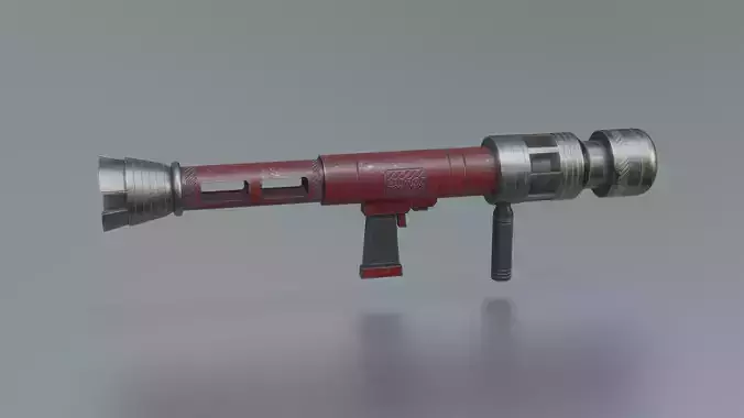 Rocket Launcher Low-poly 3D model