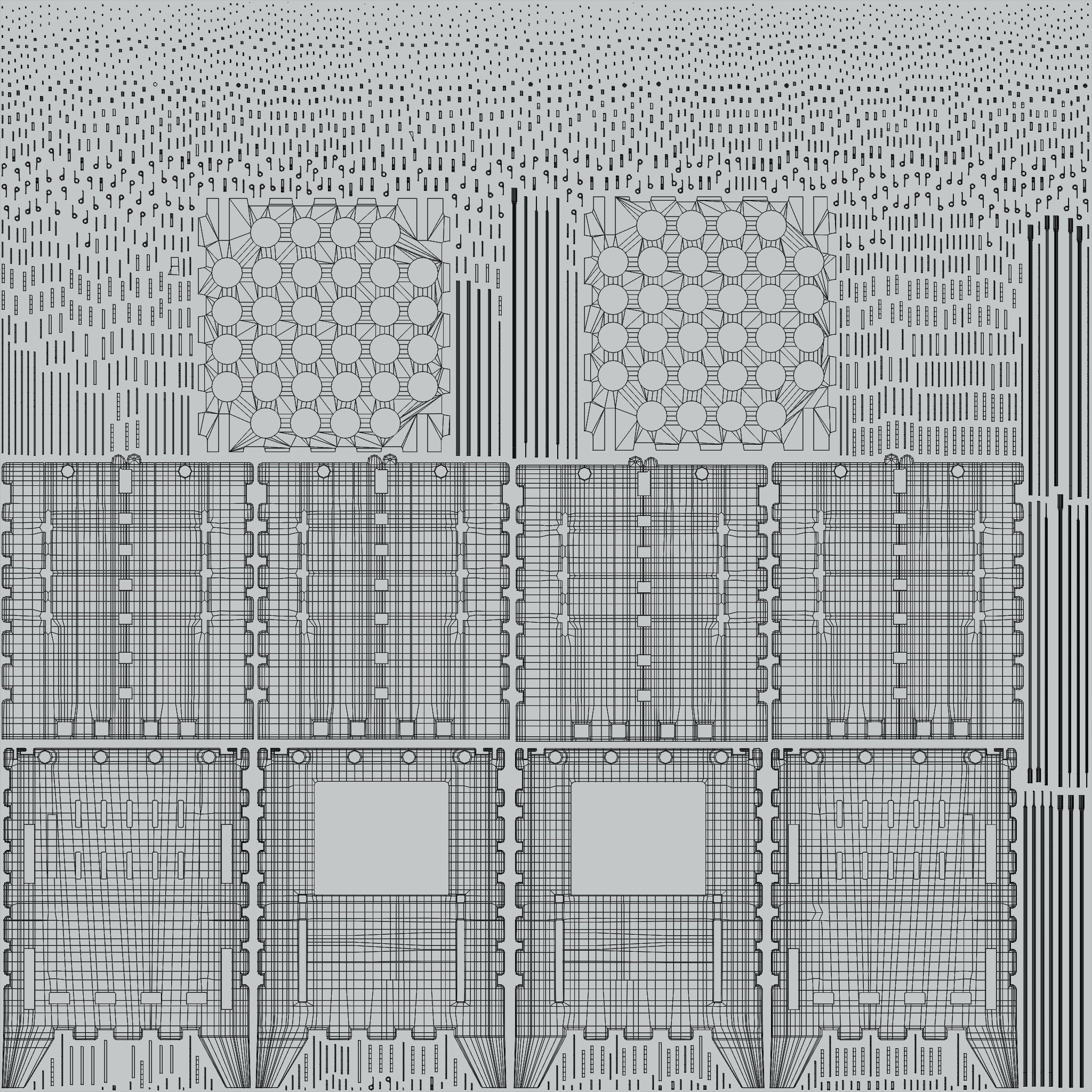 Cooker Bush Cut Barbecue Box 3D Model VR AR  Low-poly 3D model_11