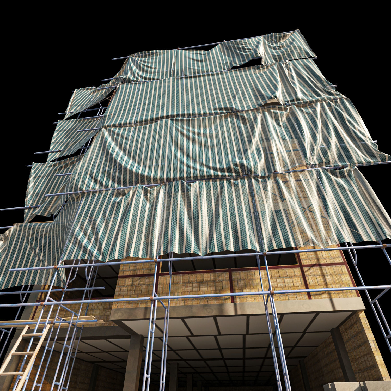 Modular Construction Site Full Bundle  Low-poly 3D model_6