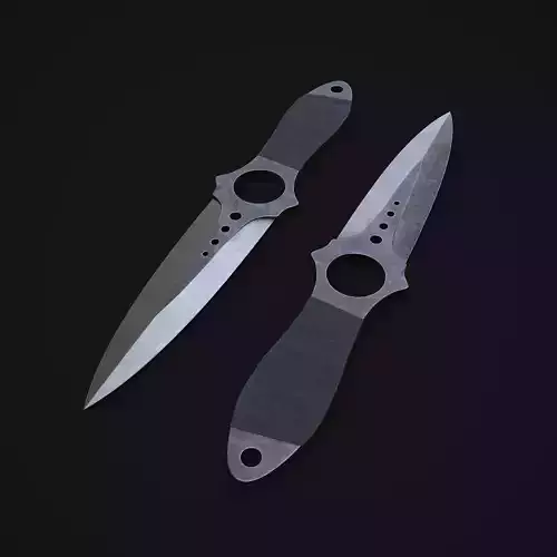 CSGO Skelton Knife Low-poly 3D model