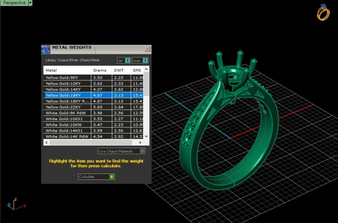 solitaire wedding  ring  3D print model_32