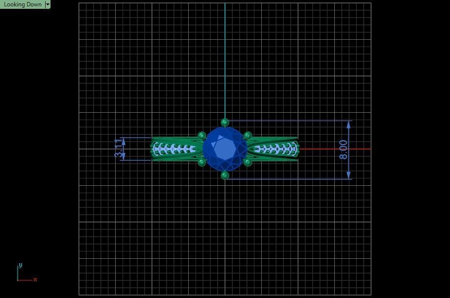 solitaire wedding  ring  3D print model_31