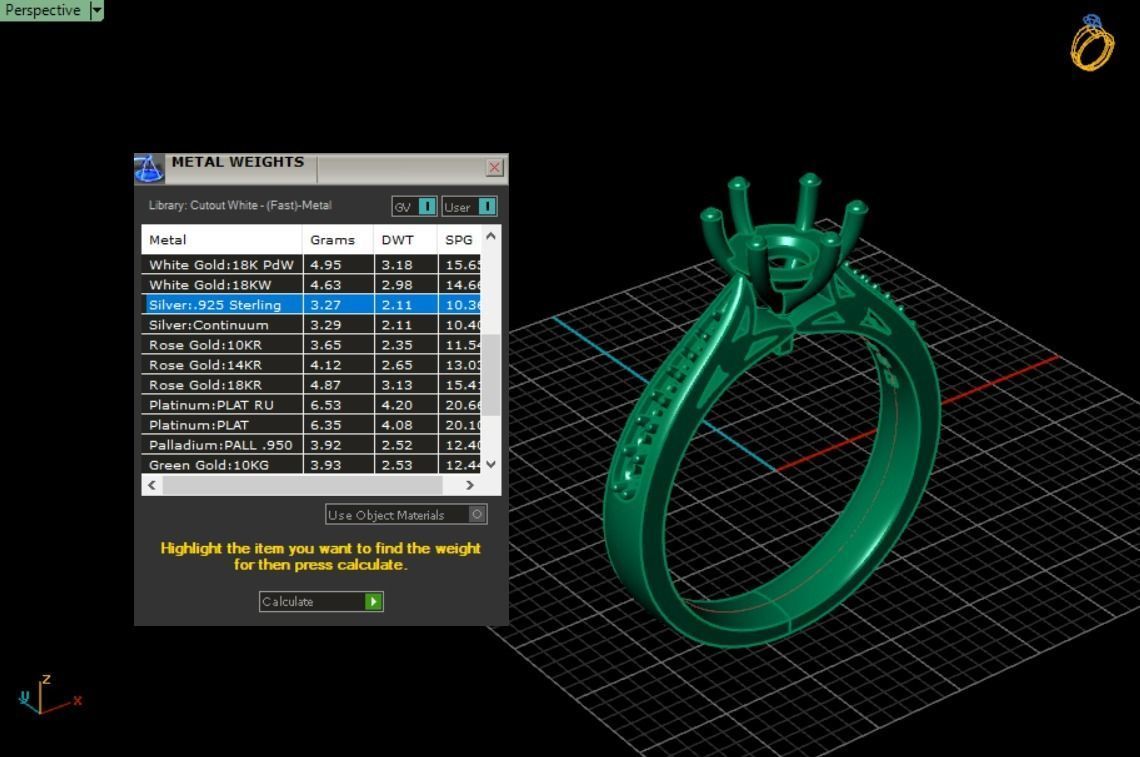 solitaire wedding  ring  3D print model_33