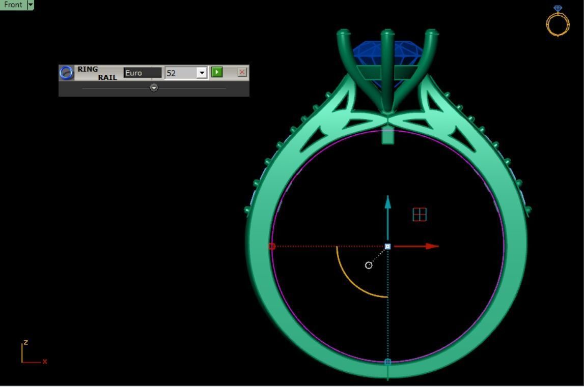 solitaire wedding  ring  3D print model_15