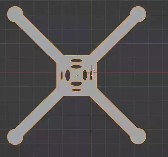 drone frame Free 3D model