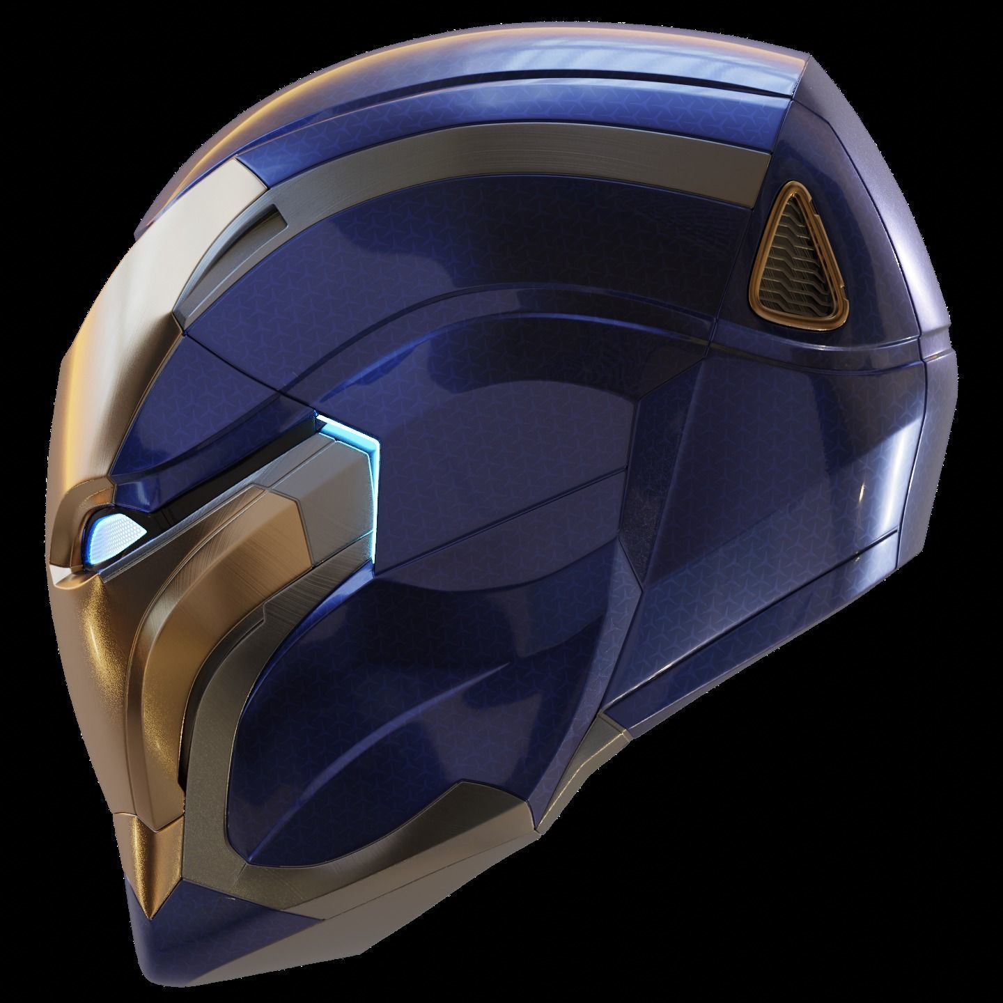Ironman Mark 49 Rescue Helmet 3D Print Model with Inner Detail 3D print model_11