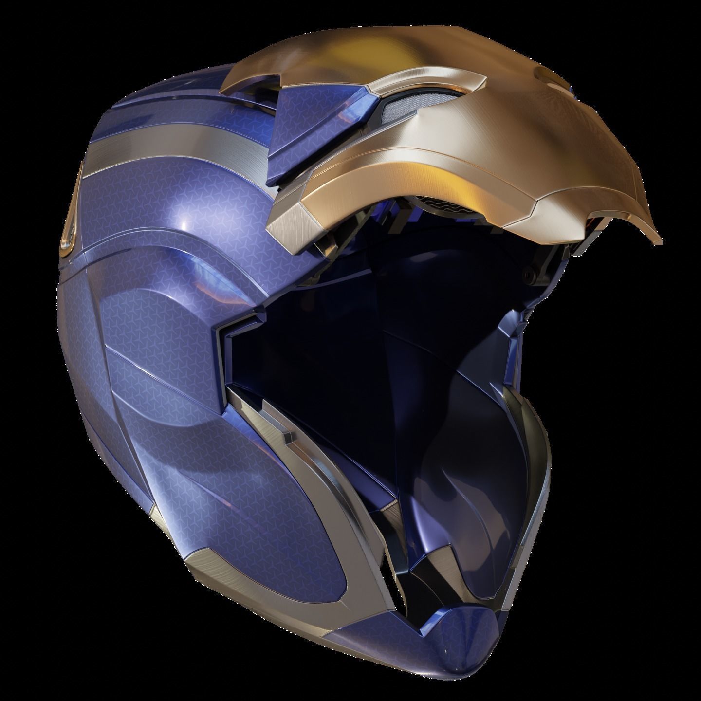 Ironman Mark 49 Rescue Helmet 3D Print Model with Inner Detail 3D print model_5