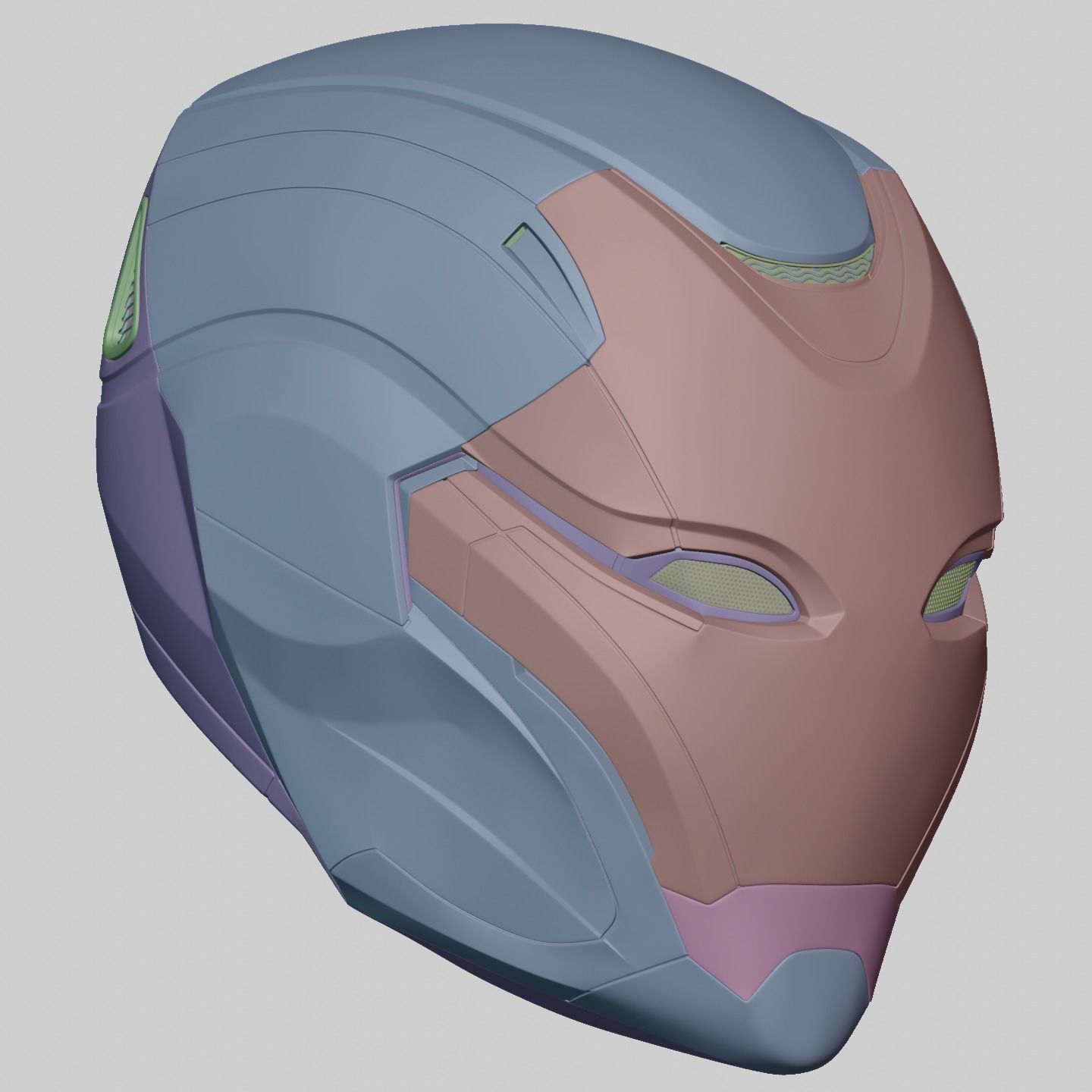 Ironman Mark 49 Rescue Helmet 3D Print Model with Inner Detail 3D print model_16