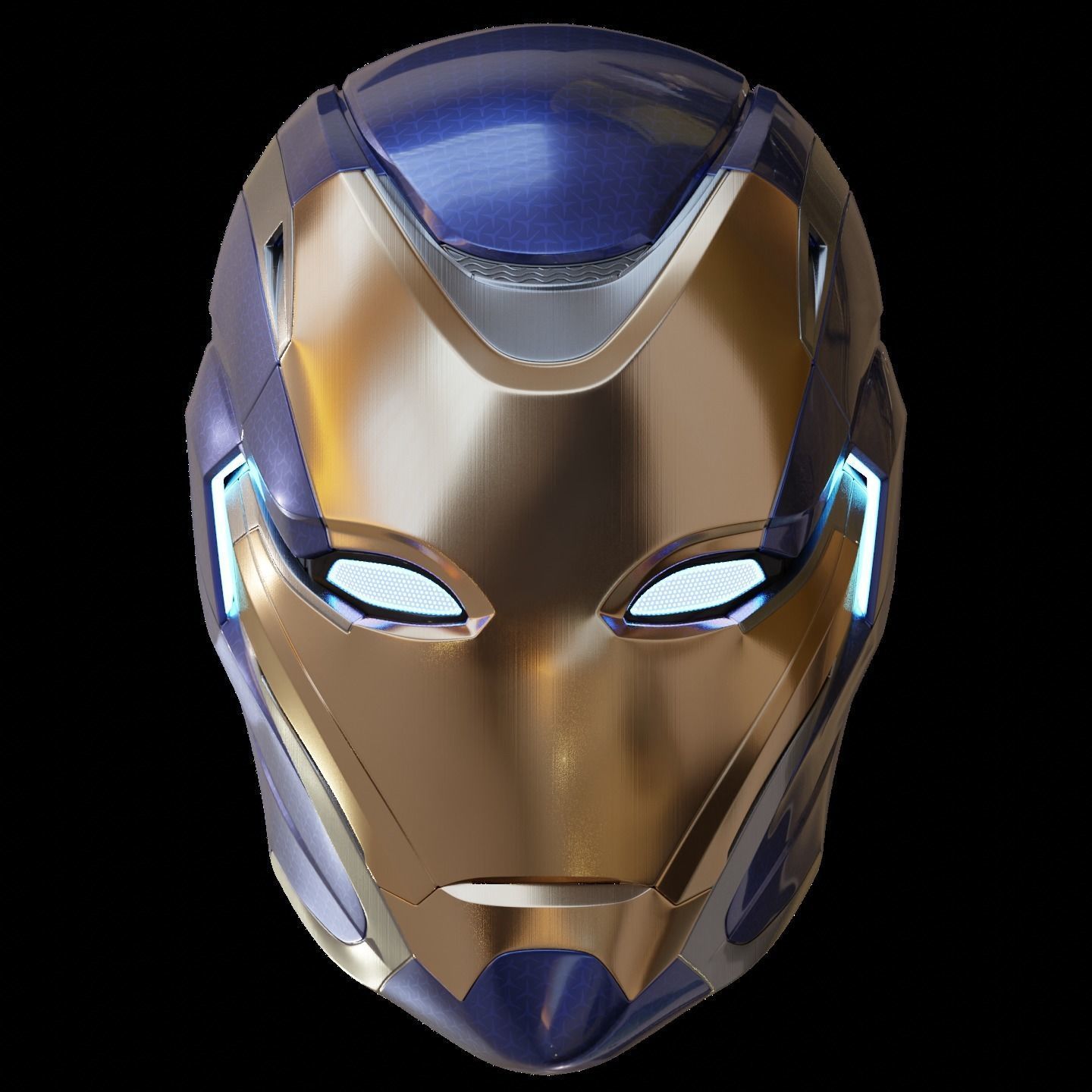 Ironman Mark 49 Rescue Helmet 3D Print Model with Inner Detail 3D print model_1