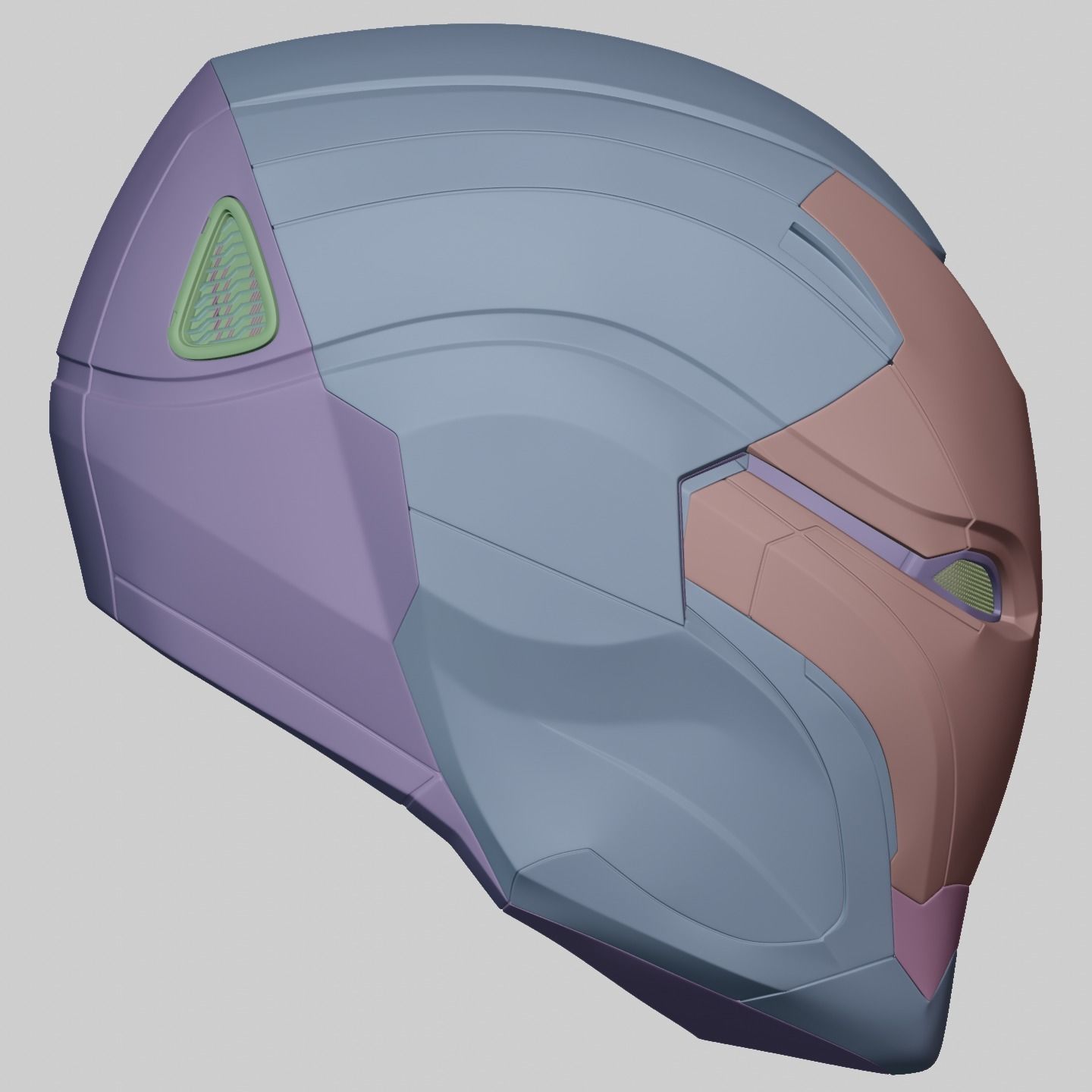 Ironman Mark 49 Rescue Helmet 3D Print Model with Inner Detail 3D print model_15