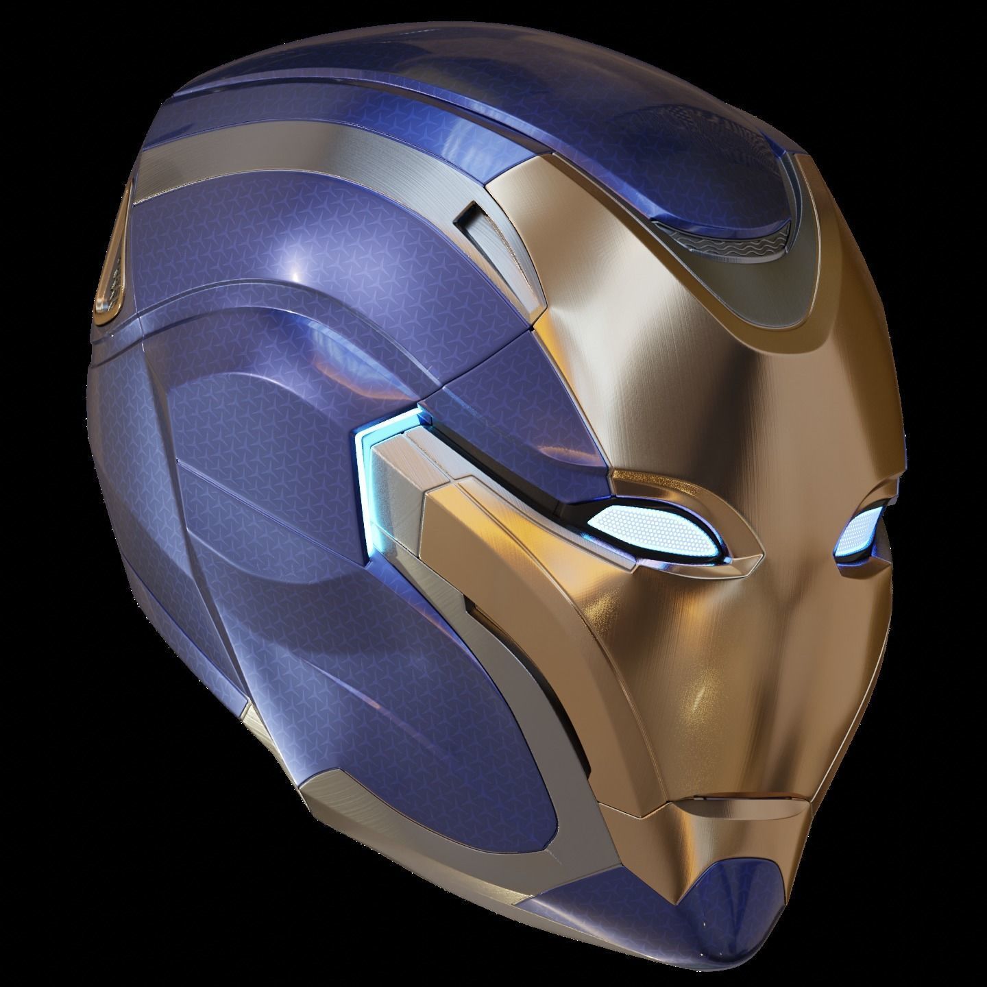 Ironman Mark 49 Rescue Helmet 3D Print Model with Inner Detail 3D print model_12
