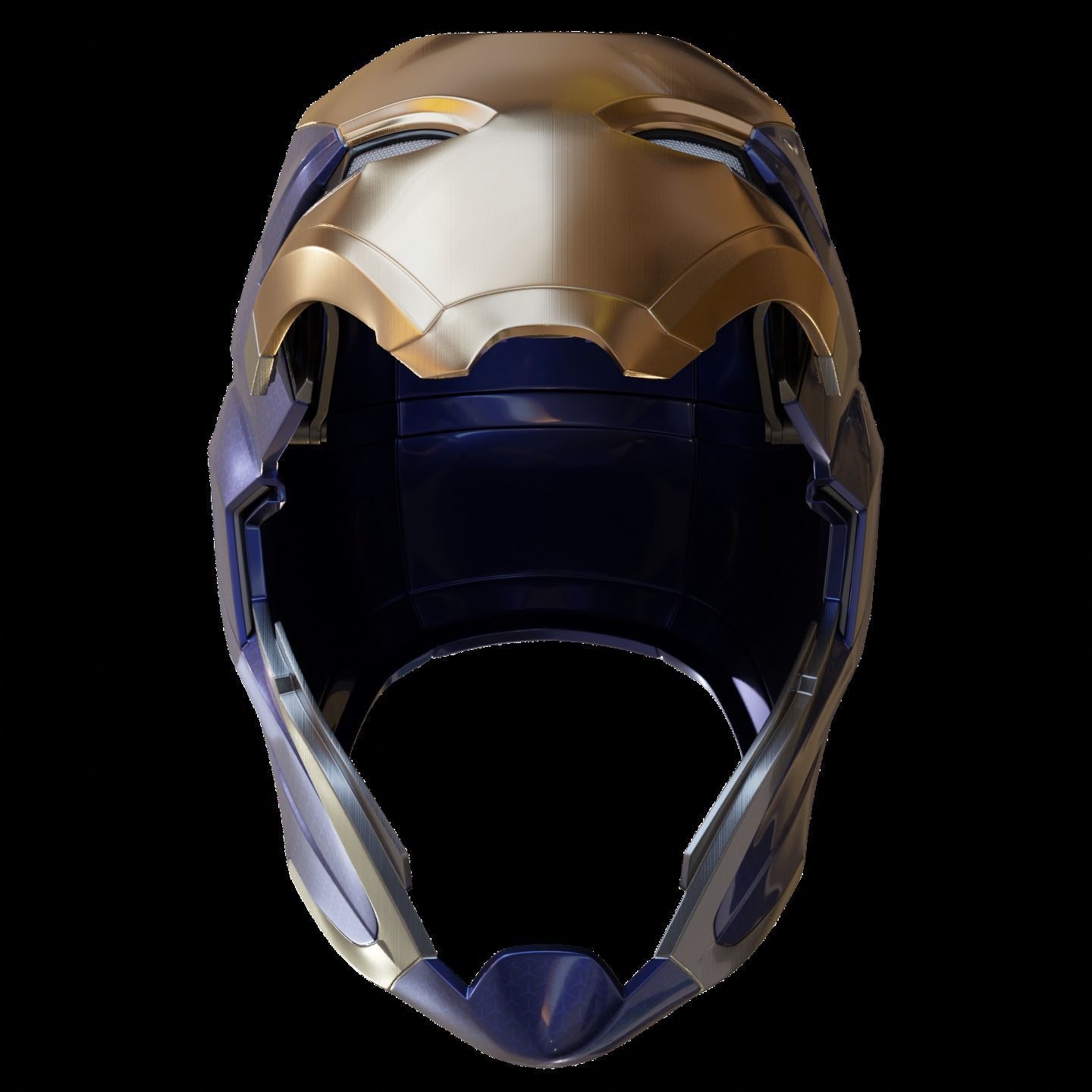 Ironman Mark 49 Rescue Helmet 3D Print Model with Inner Detail 3D print model_3