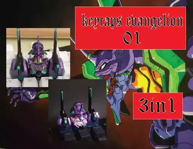 Keycaps Evangelion 3in1