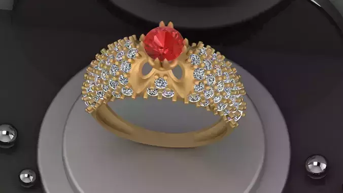 Diamond Solitaire Ring Woman for Ladies-DSR 1