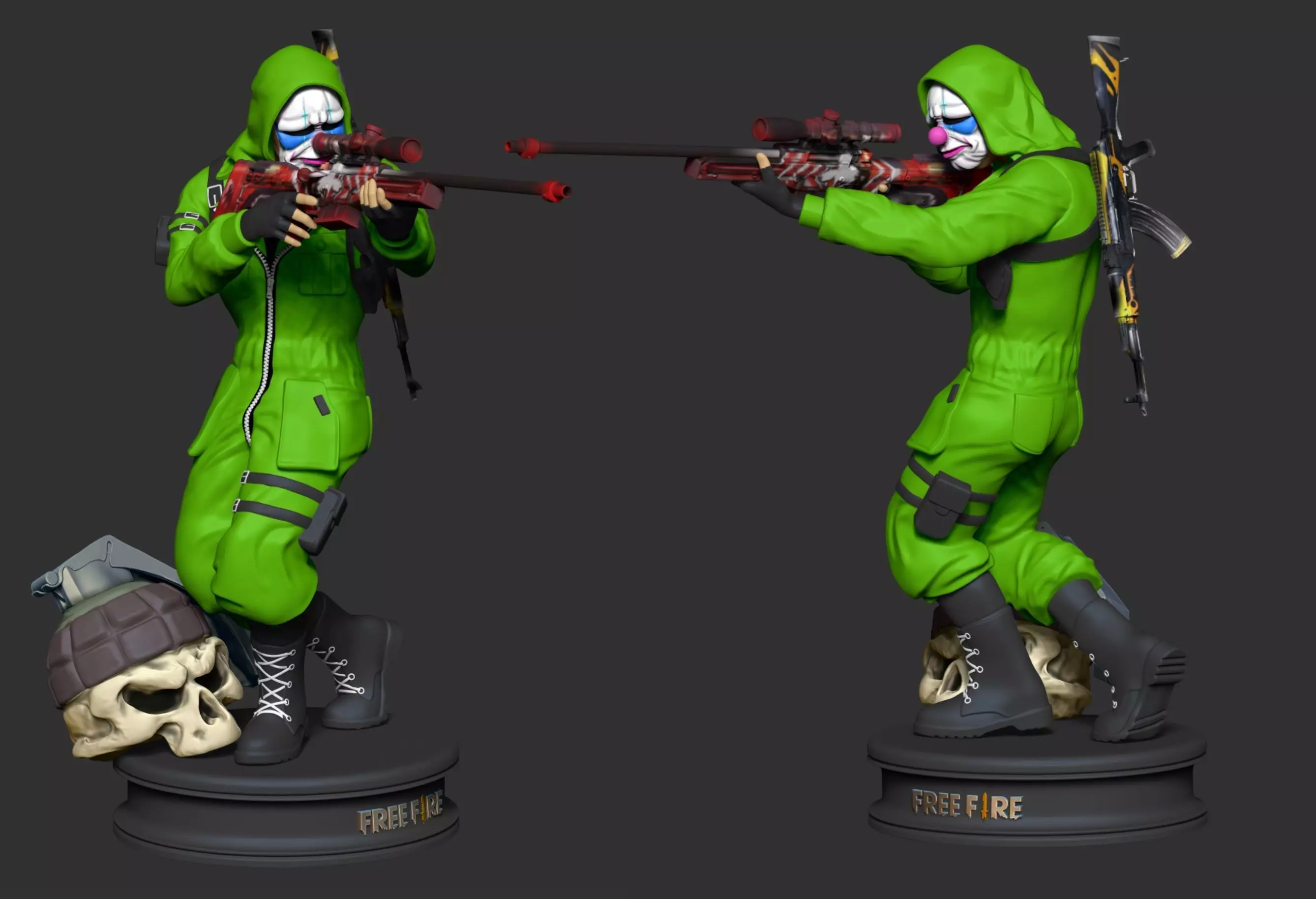 FreeFire Top Criminal - For 3D Printing 3D print model_0