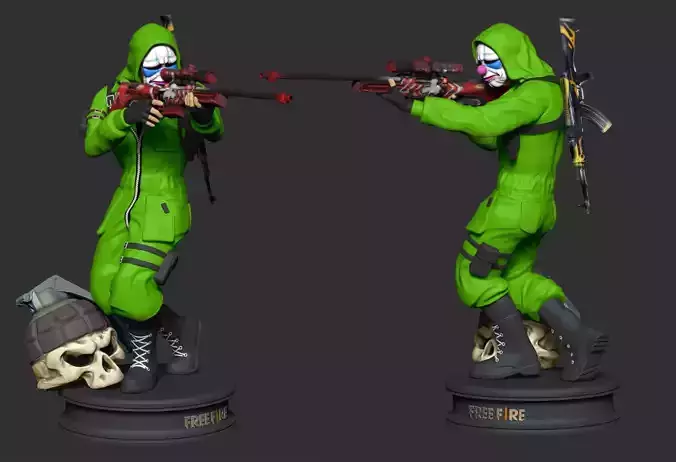 FreeFire Top Criminal - For 3D Printing 3D print model