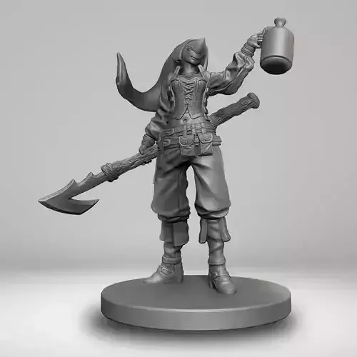 Harpoon Pirate Miniature