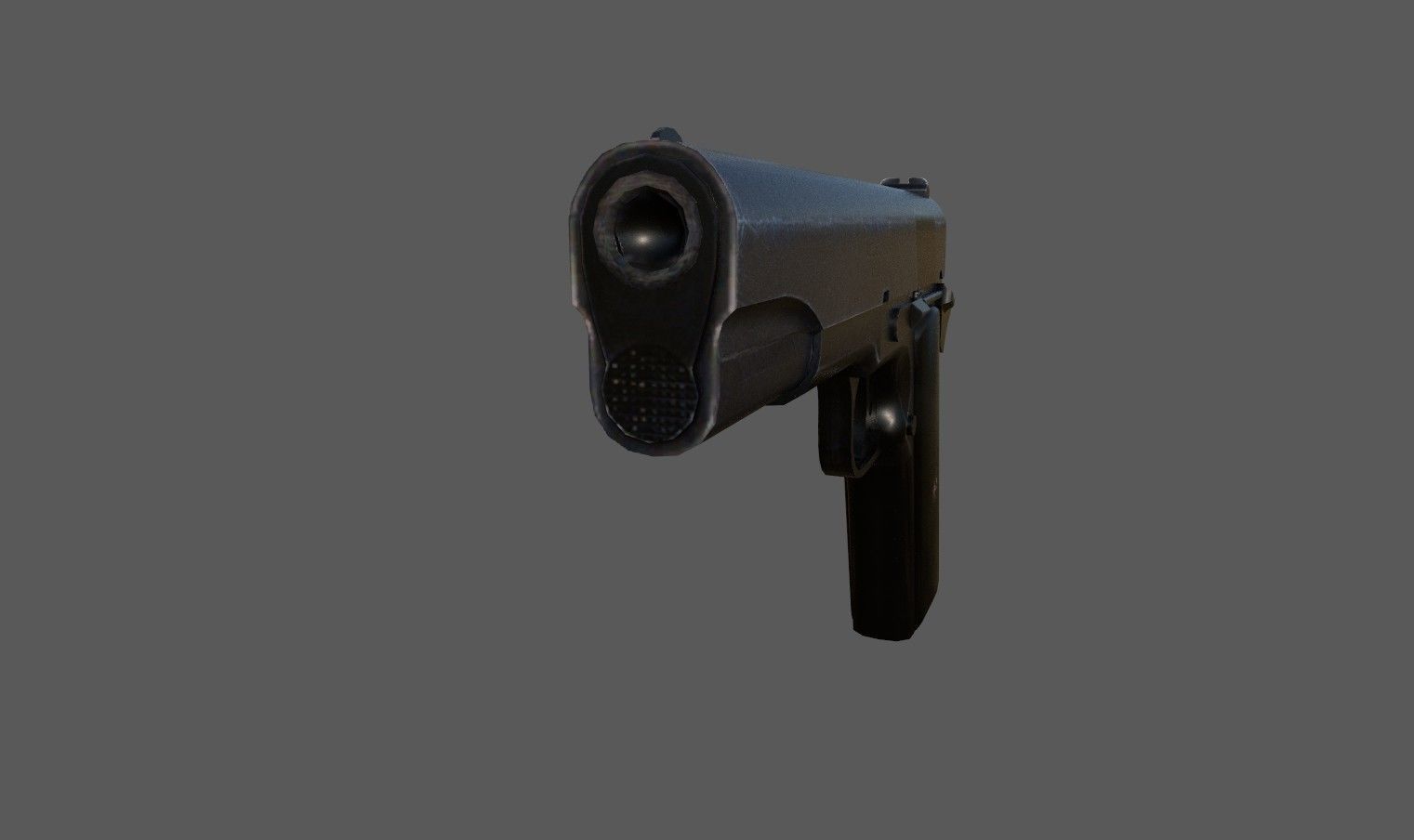 Modern Pistol 4 Low-poly 3D model_3