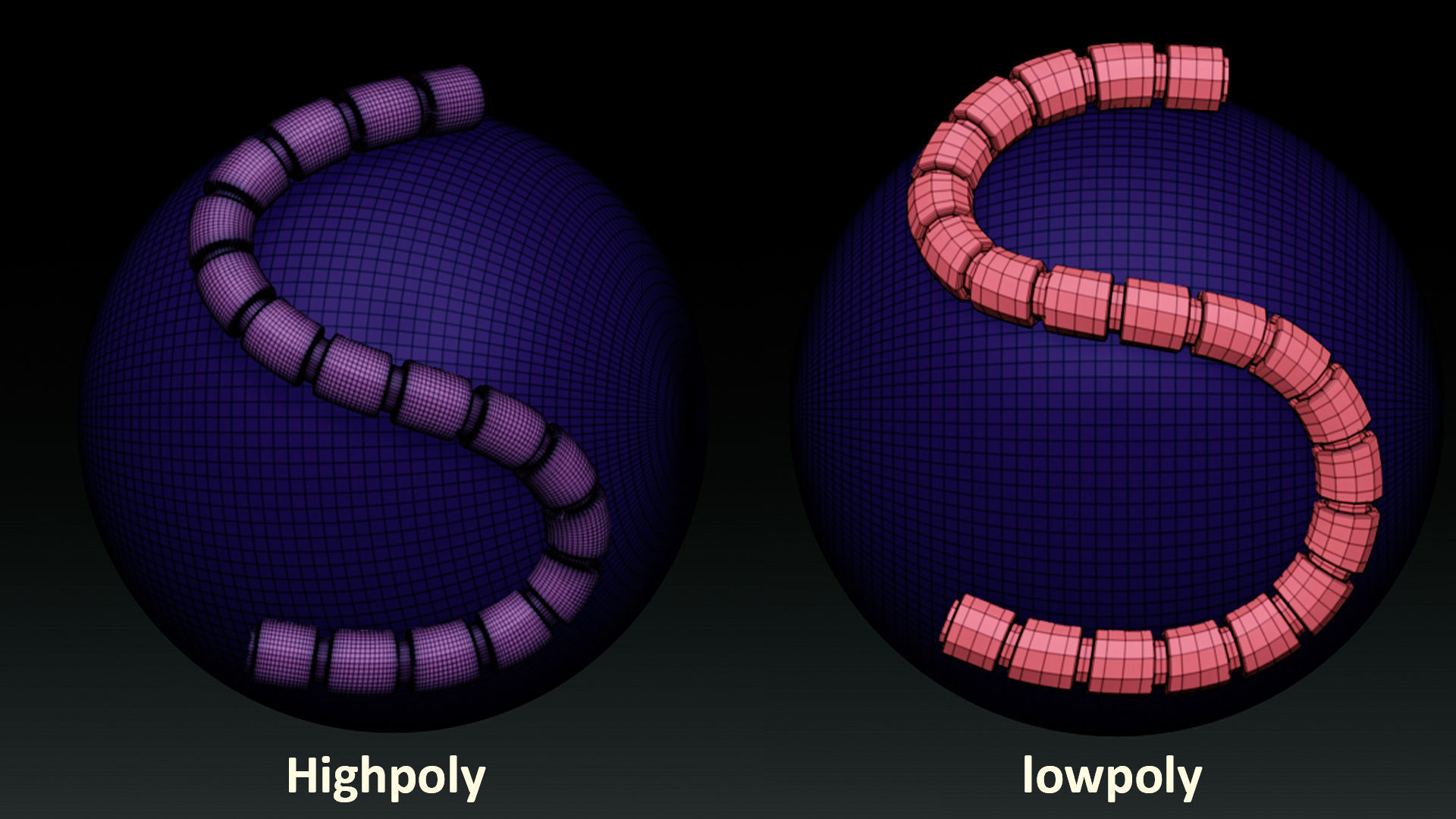 48 IMM CABLES and HOSES FOR ZBRUSH   HIGH and LOW POLY  Low-poly 3D model_6