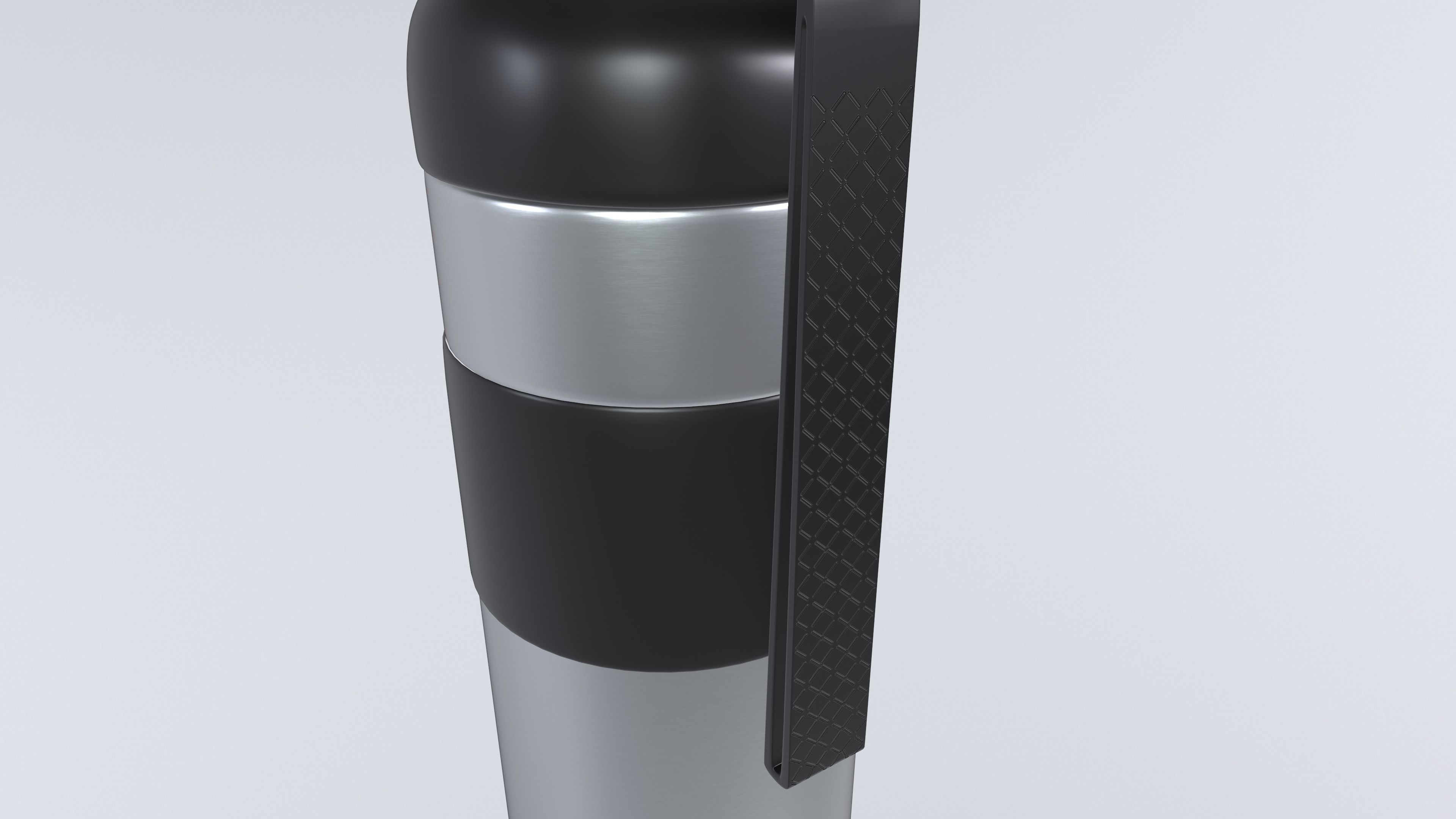 Steel Cold and Hot Water Bottle 3D Model VR Low-poly 3D model_6