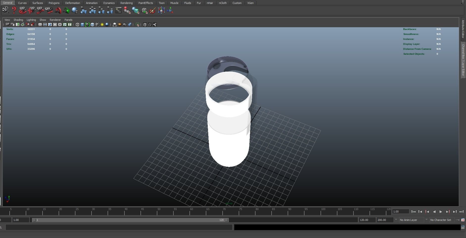 Steel Cold and Hot Water Bottle 3D Model VR Low-poly 3D model_12