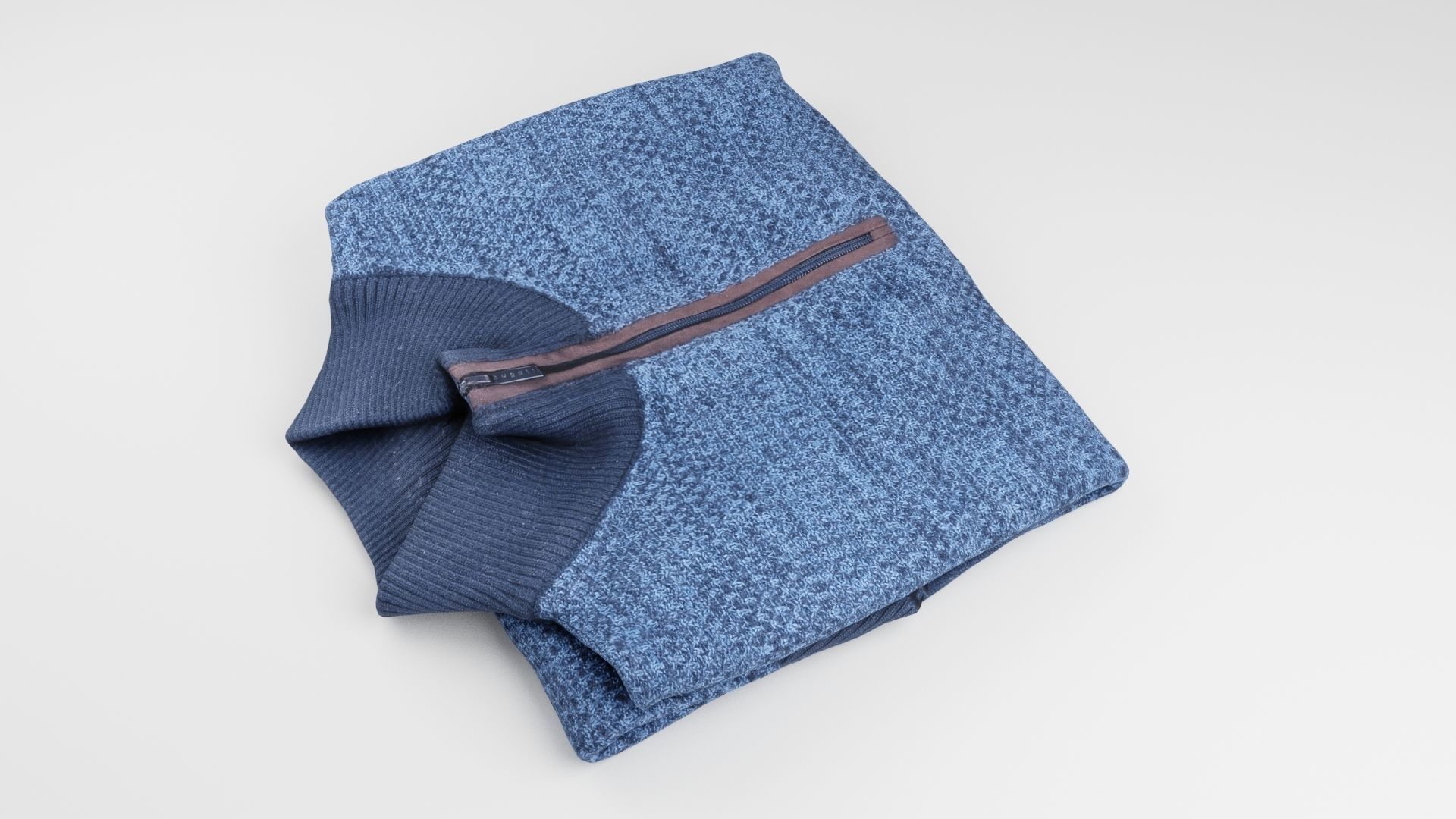 Mens clothing sweatshirt pullover sweater for wardrobe 3D model_2