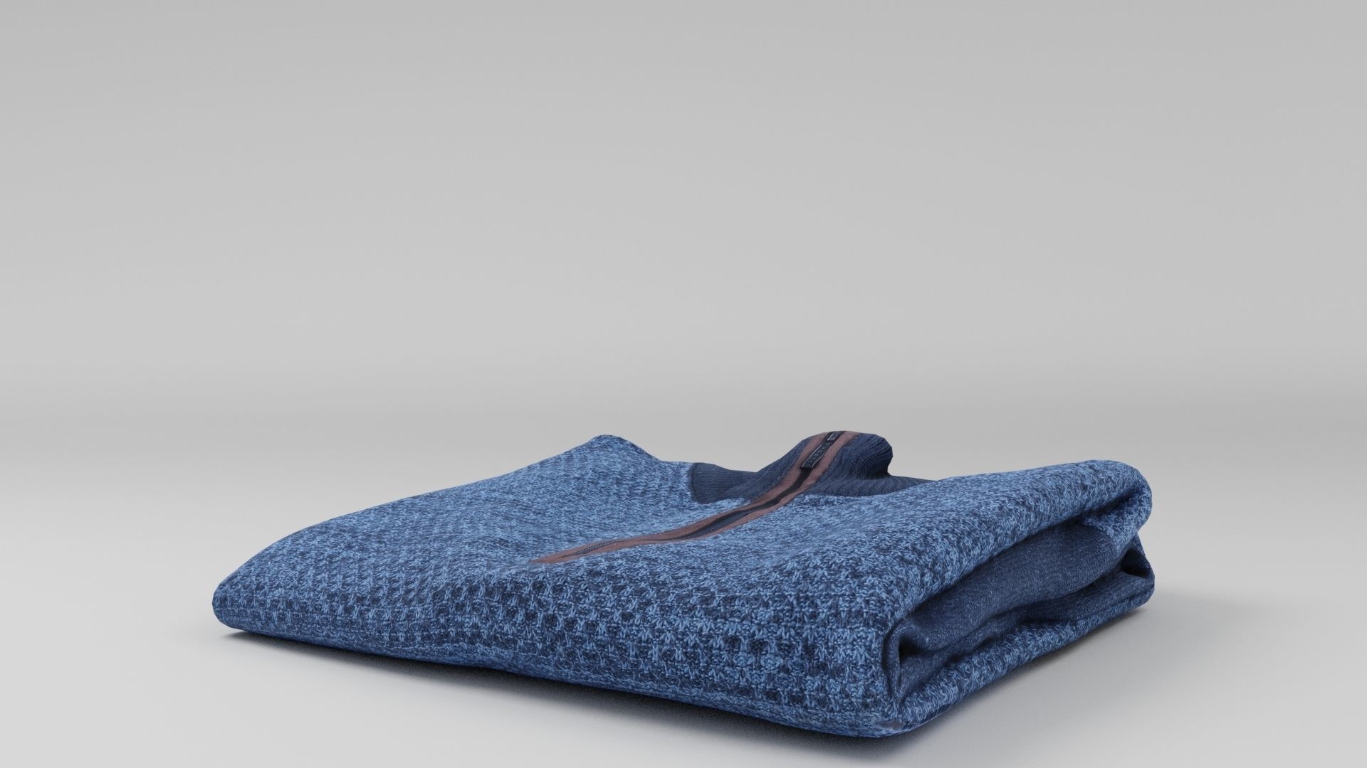 Mens clothing sweatshirt pullover sweater for wardrobe 3D model_4